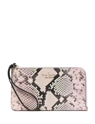 Kate Spade New York Lucy Snake Embossed Medium L-Zip