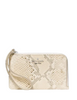 Kate Spade New York Lucy Snake Small Card Holder Wristlet Natural