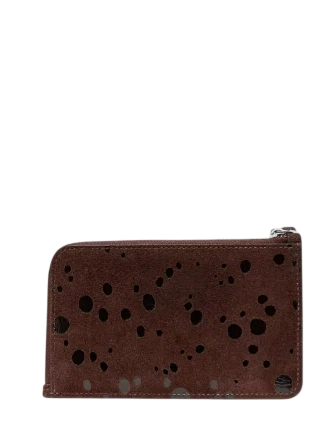Kate Spade New York Lucy Suede Dots Small Wristlet Hot Fudge 