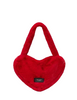 Kate Spade New York Luver Faux Fur Heart Tote Cherry Rouge