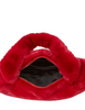 Kate Spade New York Luver Faux Fur Heart Tote Cherry Rouge