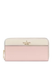 Kate Spade New York Madison Colorblock Large Continental Wallet  Rose Smoke 