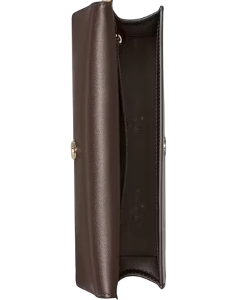 Kate Spade New York Madison Croc Embossed Willow Medium Convertible Crossbody Hot Fudge