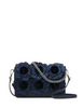 Kate Spade New York Madison Embroidered Floral Willow Mini Flap Crossbody Blue