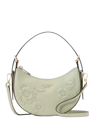 Kate Spade New York Madison Floral Applique Crescent Shoulder Bag