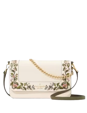 Kate Spade New York Madison Floral Medium Convertible Crossbody  Meringue 