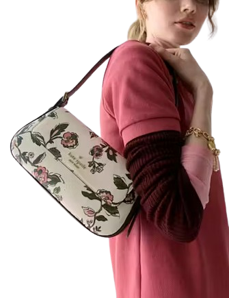 Kate Spade New York Madison Floral Small Shoulder Bag  Meringue 