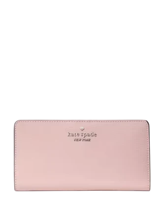 Kate Spade New York Madison Large Slim Bifold Wallet Tutu Pink