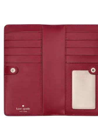 Kate Spade New York Madison Large Slim Bifold Wallet Tutu Pink
