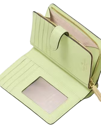 Kate Spade New York Madison Medium Compact Bifold Wallet Matcha Latte