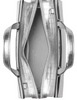 Kate Spade New York Madison Metallic Croc Embossed Medium Satchel Silver