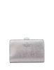 Kate Spade New York Madison Metallic Medium Compact Bifold Wallet Lunar Light