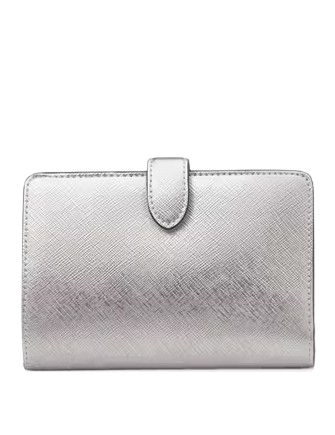 Kate Spade New York Madison Metallic Medium Compact Bifold Wallet Lunar Light