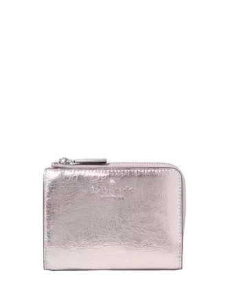 Kate Spade New York Madison Metallic Small L-zip Wallet Lilac Moonlight