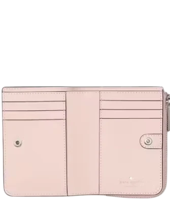 Kate Spade New York Madison Metallic Small L-zip Wallet Lilac Moonlight