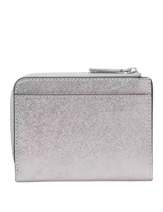 Kate Spade New York Madison Metallic Small L-zip Wallet Lunar Light