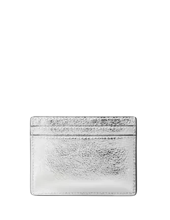 Kate Spade New York Madison Metallic Small Slim Card Holder Silver