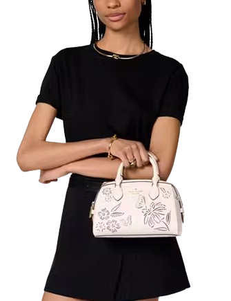 Kate Spade New York Madison Perforated Small Dolly Duffle Meringue
