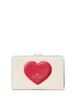 Kate Spade New York Madison Puffy Heart Medium Bifold Wallet Meringue