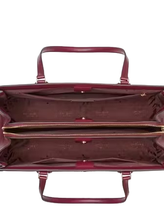 Kate Spade New York Madison Saffiano East West Leather Laptop Tote Blackberry Preserves