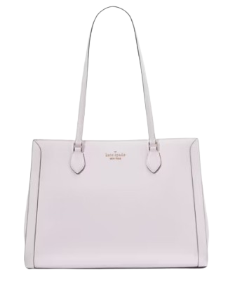 Kate Spade New York Madison Saffiano East West Leather Laptop Tote Pale Amethyst