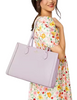 Kate Spade New York Madison Saffiano East West Leather Laptop Tote Pale Amethyst