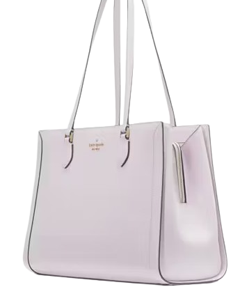 Kate Spade New York Madison Saffiano East West Leather Laptop Tote Pale Amethyst