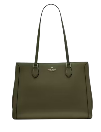Kate Spade New York Madison Saffiano East West Leather Laptop Tote Seaweed