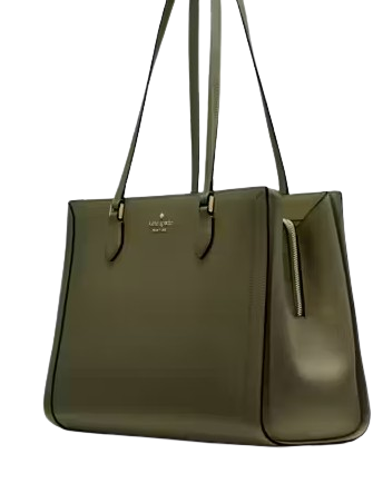 Kate Spade New York Madison Saffiano East West Leather Laptop Tote Seaweed