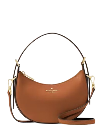 Kate Spade New York Madison Saffiano Leather Crescent Shoulder Bag Cavern Clay