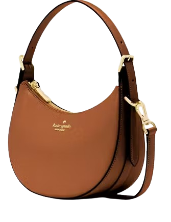 Kate Spade New York Madison Saffiano Leather Crescent Shoulder Bag Cavern Clay