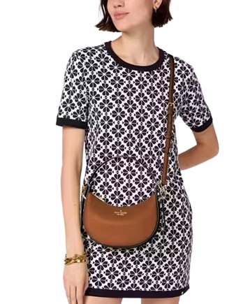Kate Spade New York Madison Saffiano Leather Crescent Shoulder Bag Cavern Clay