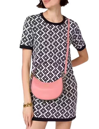 Kate Spade New York Madison Saffiano Leather Crescent Shoulder Bag Terracotta Tile 