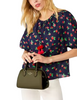 Kate Spade New York Madison Saffiano Leather Duffle Crossbody Seaweed