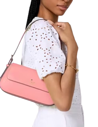 Kate Spade New York Madison Saffiano Leather Small Flap Shoulder Bag Terracotta Tile