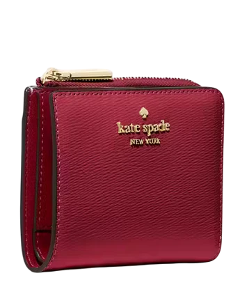 Kate Spade New York Madison Small L-Zip Wallet Red Jam