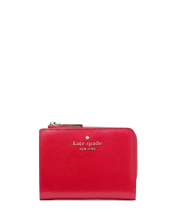 Kate Spade New York Madison Small L Zip Wallet Ruby Red