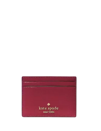Kate Spade New York Madison Small Slim Card Holder Red Jam