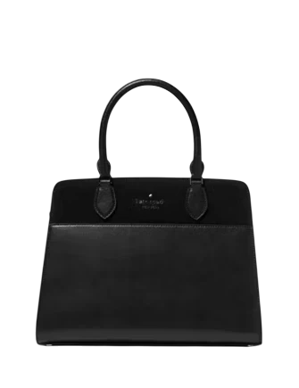 Kate Spade New York Madison Suede Medium Satchel Black