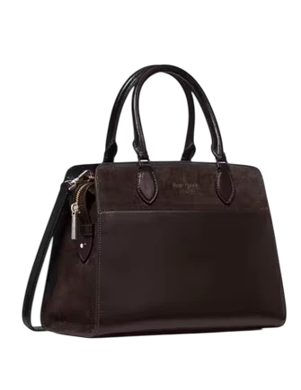 Kate Spade New York Madison Suede Medium Satchel Hot Fudge