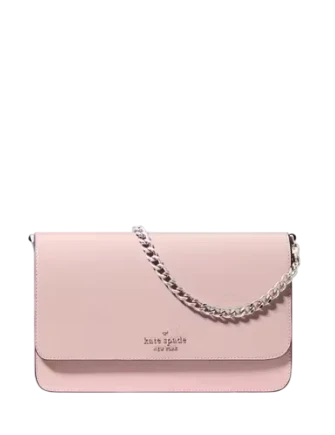 Kate Spade New York Madison Textured Patent Leather Willow Medium Convertible Crossbody Tutu Pink