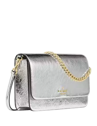 Kate Spade New York Madison Willow Medium Convertible Crossbody Silver