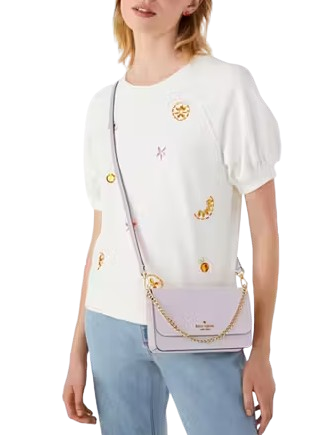 Kate Spade New York Madison Willow Mini Flap Crossbody Pastel Lavender