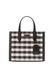 Kate Spade New York Manhattan Gingham Tweed Fabric Small Tote
