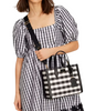 Kate Spade New York Manhattan Gingham Tweed Fabric Small Tote
