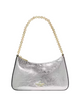 Kate Spade New York Margot Crinkle Metallic Convertible Crossbody Silver