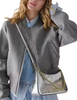 Kate Spade New York Margot Crinkle Metallic Convertible Crossbody Silver