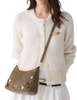 Kate Spade New York Margot Embellished Suede Medium Shoulder Bag Shell