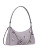 Kate Spade New York Margot Embellished Suede Shoulder Bag Icy Lavender 