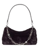 Kate Spade New York Margot Faux Fur Shoulder Bag Deep Aubergine